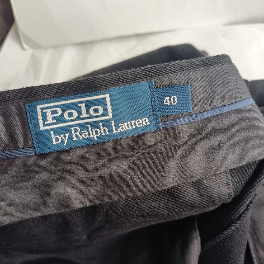 Ralph Lauren Equestrian men’s suede knees luxury pants Italy new display sz 40 - Picture 1 of 11